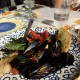 Peppered mussels